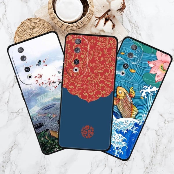 Imagine Honor 90 deksel - Vegg Med Blomsterblad