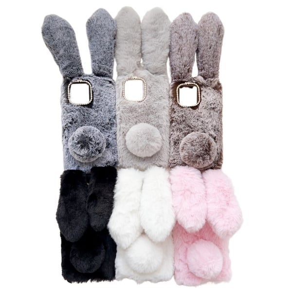 Fluffy Rabbit Motorola Moto G84 deksel - Svart