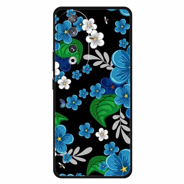Imagine Honor 90 deksel - Blå Blomst