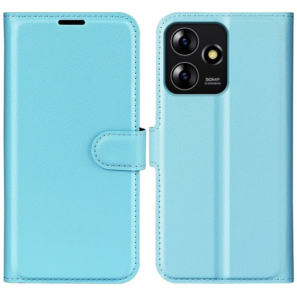 Classic ZTE Blade A73 flip etui - Blå