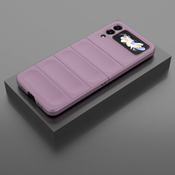 Mjukt greppformat Samsung Galaxy Z Flip4 skal - Ljuslila