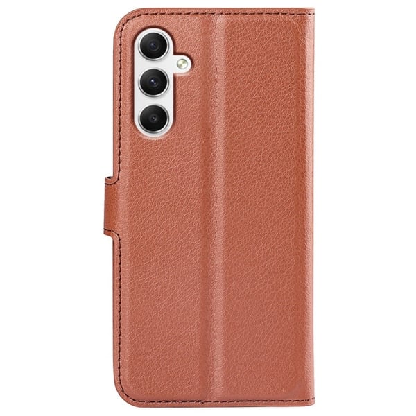 Klassisk Samsung Galaxy A35 flip etui - Brun