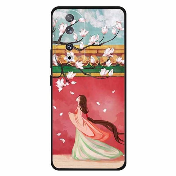 Imagine Honor 90 deksel - Ferskenblomstrende Kvinne