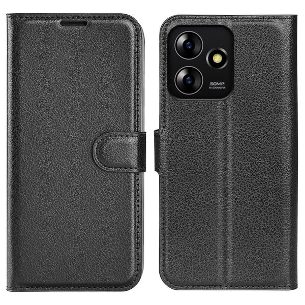 Classic ZTE Blade A73 flip etui - Svart