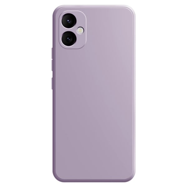 Mikrofiberfôret deksel i mykt gummi for Samsung Galaxy A05 - Gress Lilla