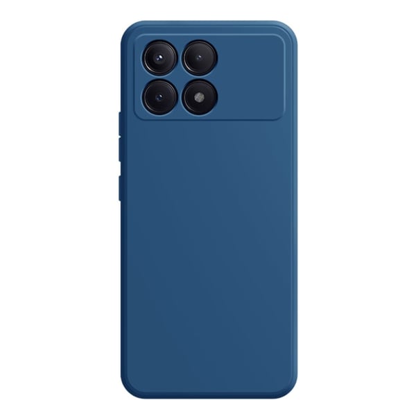 Mikrofiberfôret deksel i mykt gummi for Xiaomi Redmi K70E - Blå