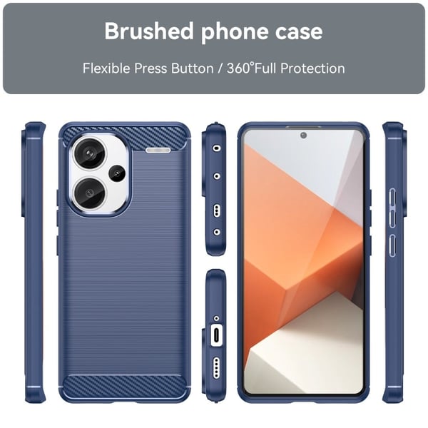 Carbon Flex Xiaomi Redmi Note 13 Pro Plus kotelot - Sininen