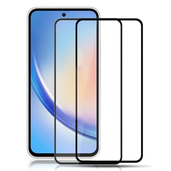 2 stk AMORUS ekstra stærke glas Samsung Galaxy A35 / Samsung Galaxy A55 skærmbeskyttere