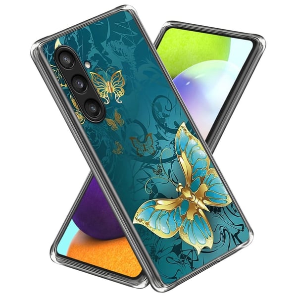 Deco Samsung Galaxy S23 FE deksel - Gylden Sommerfugl