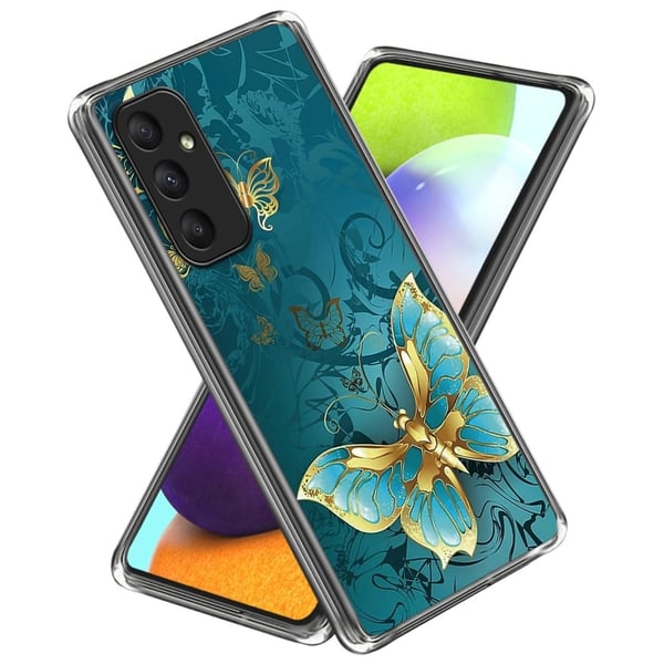 Deco Samsung Galaxy A05s deksel - Gylden Sommerfugl