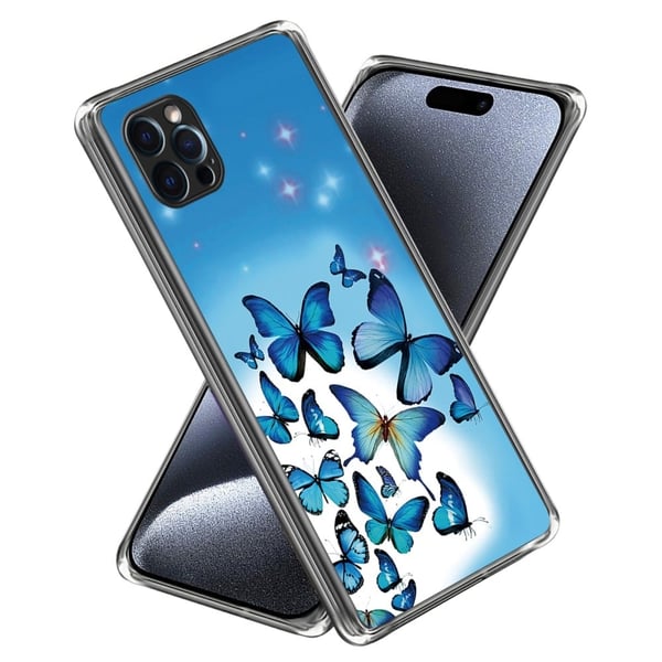 Deco iPhone 15 Pro Max deksel - Blå Sommerfugler