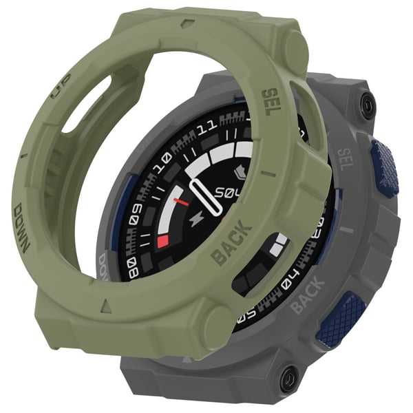 Huami Amazfit Active Edge A2212 ripebestandig smartklokkeveske hul antikollisjonsbeskyttende ramme - Grønn