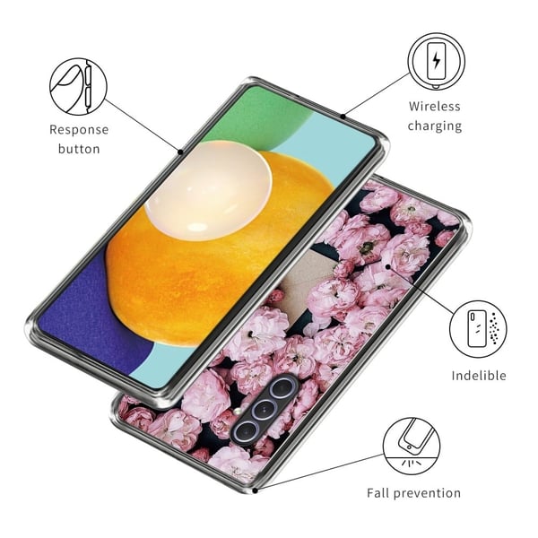 Deco Samsung Galaxy A54 cover - Lyserøde Blomster
