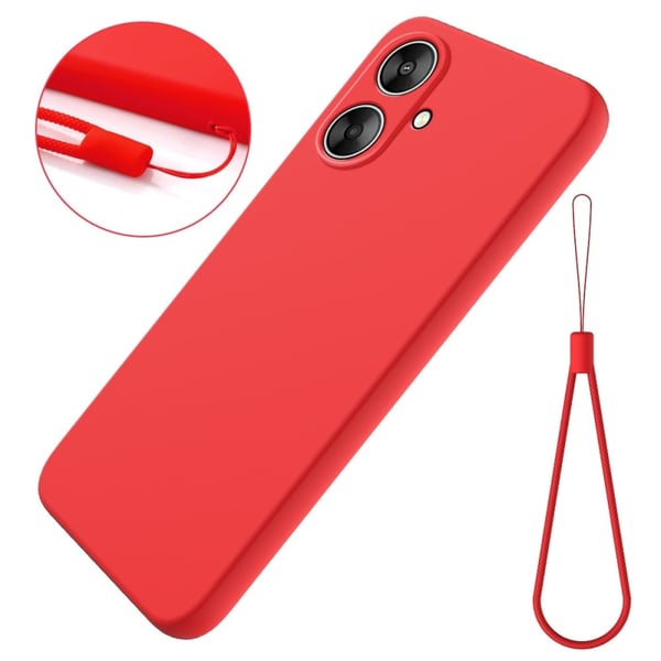 Matt flytende silikondeksel for Xiaomi Redmi 13C / Xiaomi Redmi 13R - Rød