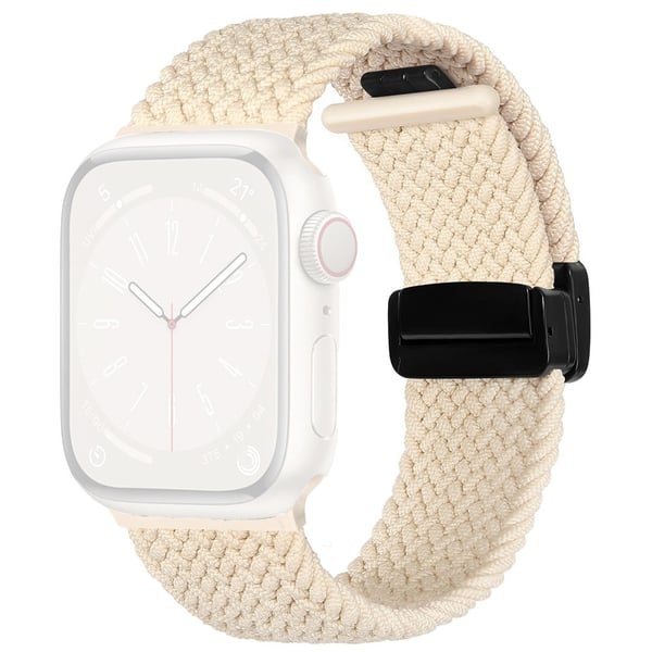 Apple Watch Series 49mm - 45mm - 44mm - 42mm Universal Watch Strap Nylon Armbånd - Stjernelys