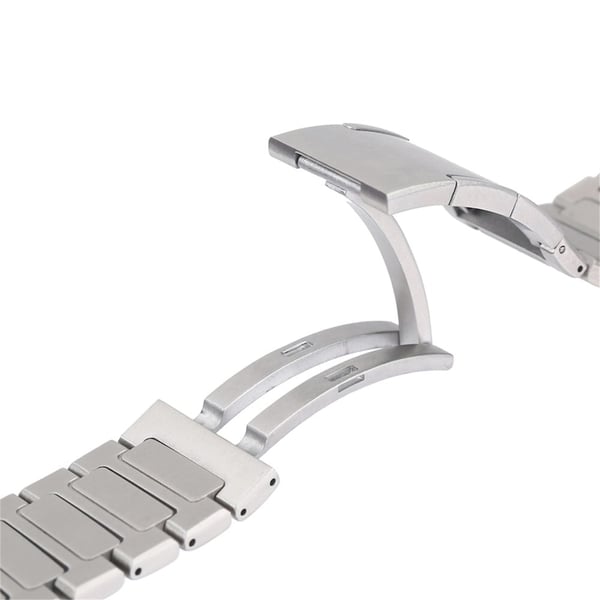 Apple Watch Series 41mm - 40mm - 38mm Universal bånd i rustfritt stål med foldespenne - Rose Gull