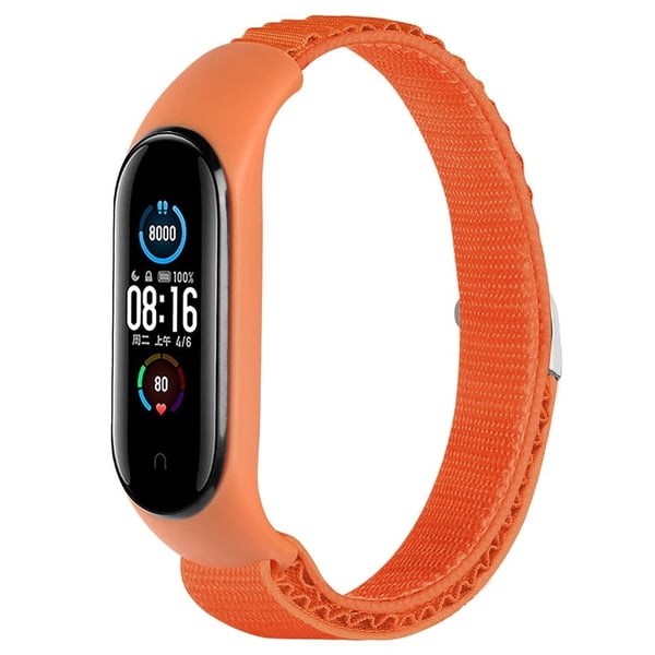 KALEBOL KLB-GSNL-001 Xiaomi Smart Band 8 Klokkerem Alpine håndleddsarmbånd med klokkeveske - Oransje