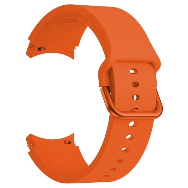 KALEBOL Samsung Galaxy Watch4 / Watch 5 / Watch6 Silikonklokkebånd Vanntett, myk reim - Oransje