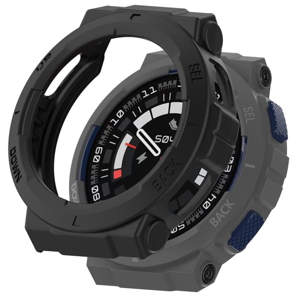 Huami Amazfit Active Edge A2212 ripebestandig smartklokkeveske hul antikollisjonsbeskyttende ramme - Svart