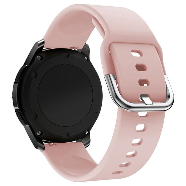 KALEBOL KLB-SXKGJ-001 22 mm universal smartklokkearmbånd i ensfarget silikonarmbånd - Rosa