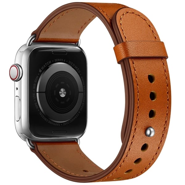 Apple Watch Series 49mm - 45mm - 44mm - 42mm Universal Watch Band Strap - Brun + Brun Apple Watch Series 49mm - 45mm - 44mm - 42mm Universal Watch Band Strap - Brun + Brun