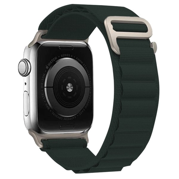 KALEBOL Apple Watch Series 49mm - 45mm - 44mm - 42mm Universal Nylon Watch Band - Regnskogsgrønn