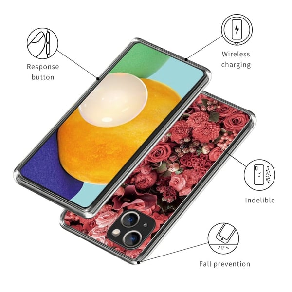 Deco iPhone 15 deksel - Kunstløse Millioner Av Blomster