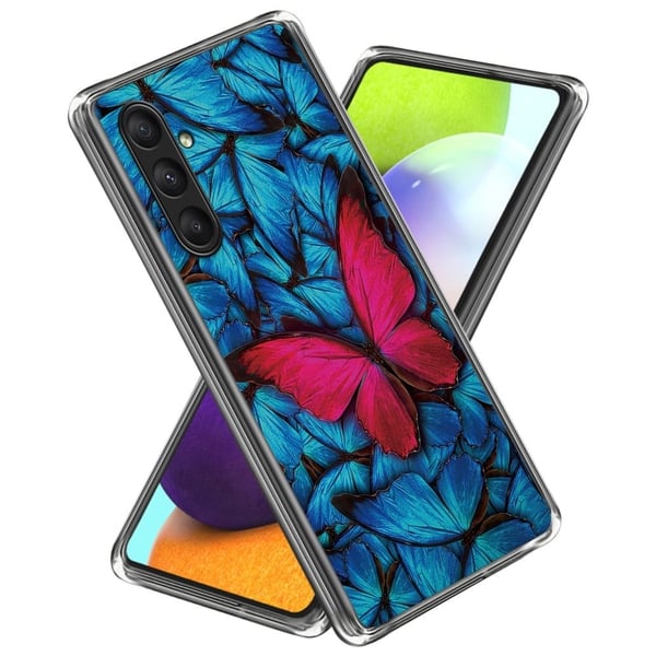 Deco Samsung Galaxy A25 deksel - Rød Sommerfugl