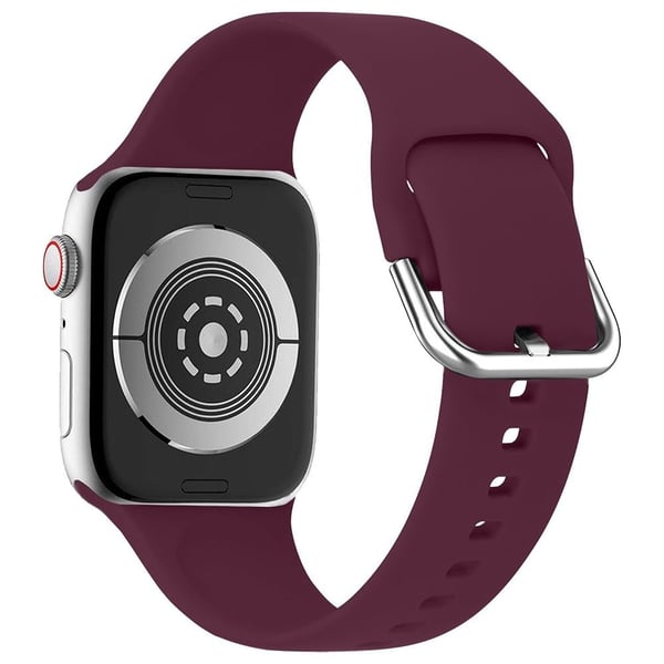 KALEBOL Apple Watch Series 49mm - 45mm - 44mm - 42mm Universal Sporty Silikonbånd - Vinrød