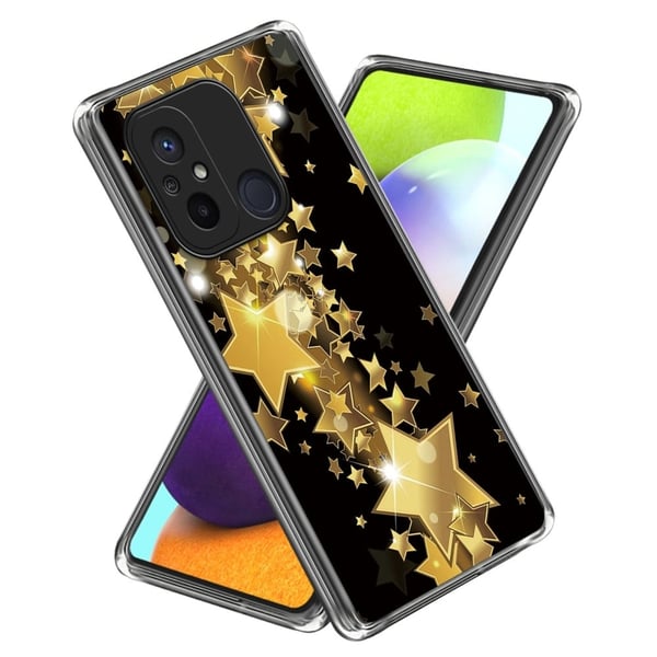 Deco Xiaomi Redmi 12C deksel - Gylne Stjerner