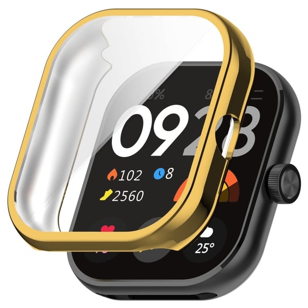 Xiaomi Redmi Watch 4 Naarmuuntumaton katsella Suojakotelo Galvanointi Anti-pudotuskehys - Kulta
