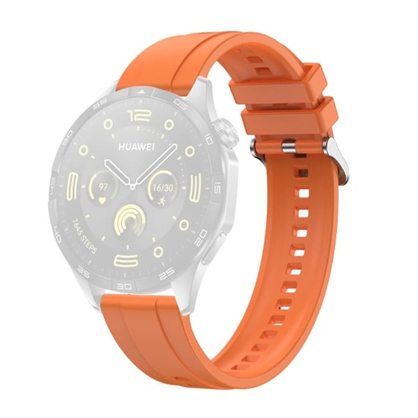 Huawei Watch GT 4 41mm / Garmin Venu 3S 18mm Silikonarmbånd for utskifting av klokkerem - Oransje
