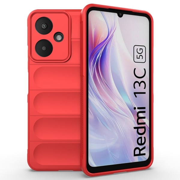 Blødt grebsformet Xiaomi Redmi 13C cover - Rød