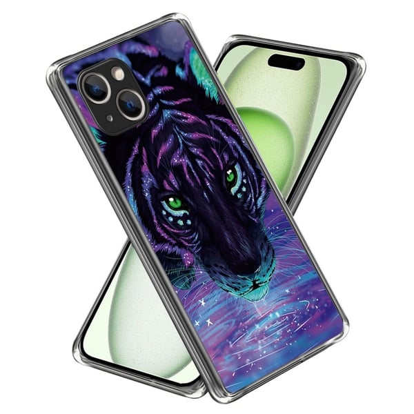 Deco iPhone 15 Plus deksel - Natt Tiger