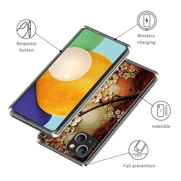 Deco iPhone 15 deksel - Blomst
