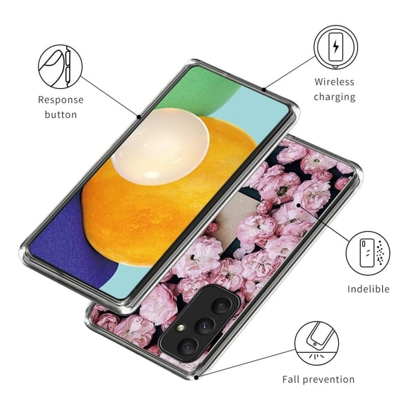 Deco Samsung Galaxy A35 deksel - Rosa Blomster