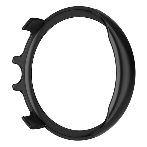 For Aigo GTV2 Watch Beskyttelsesdeksel Hardt, fleksibelt etui med herdet glassbeskyttelse - Svart
