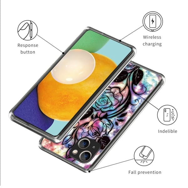 Deco iPhone 15 Plus deksel - Drømmerose