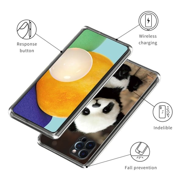 Deco iPhone 15 Pro Max deksel - Panda