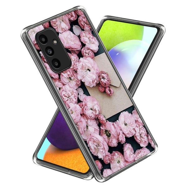 Deco Samsung Galaxy A15 deksel - Rosa Blomster