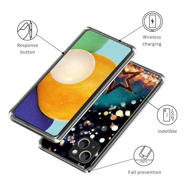 Deco iPhone 15 Plus deksel - Femtakket Stjerne