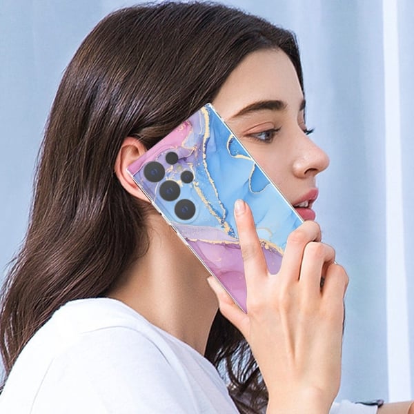Marmordesign Samsung Galaxy S24 Ultra deksel - Style B
