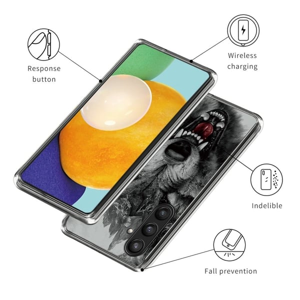 Deco Samsung Galaxy S24 Plus deksel - Voldsom Ulv