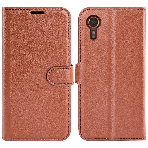 Klassisk Samsung Galaxy Xcover 7 flip etui - Brun