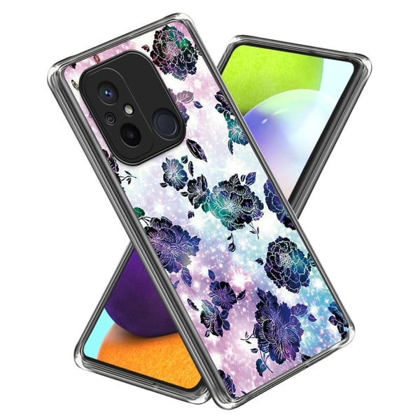 Deco Xiaomi Redmi 12C deksel - Lilla Blomster