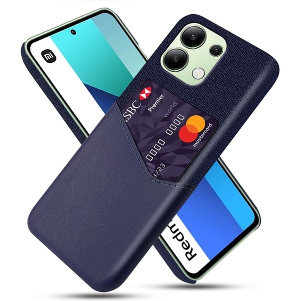 Bofink Xiaomi Redmi Note 13 cover med kortholder - Blå