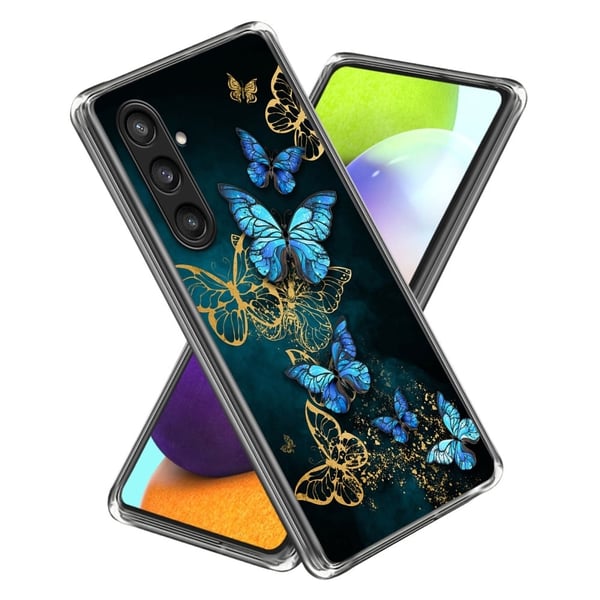 Deco Samsung Galaxy A14 deksel - Blå Sommerfuglklynge