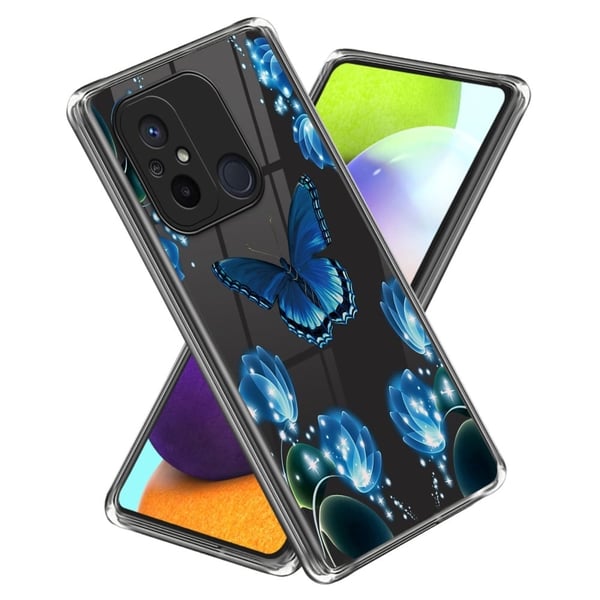 Deco Xiaomi Redmi 12C deksel - Sommerfugl Og Blomst