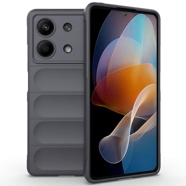Deksel med mykt grep for Xiaomi Redmi Note 13R Pro - Mørkegrå