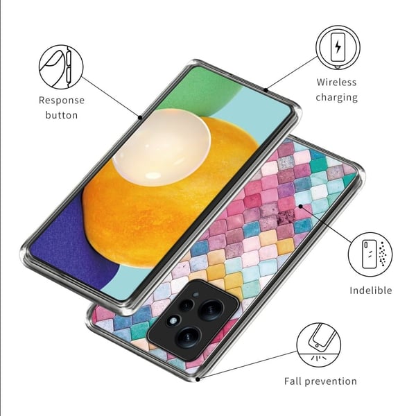 Deco Xiaomi Redmi Note 12 deksel - Regnbueromb